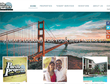 Tablet Screenshot of pacific-propertiesca.com